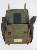 A WWII German carry bag for a horse gas mask.