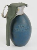An inert British L56A1 practice grenade.