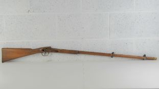 Woodwork for antique percussion cap rifle 3 band enfield.