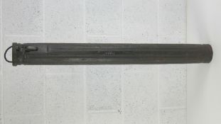 A WWII German 7.5cm Pak 40 transit case with stencilling upon.