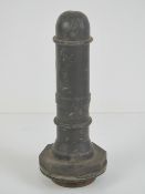 An inert WWII German Sea mine having lead contact fuse spike.