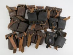 Ten Russian Mosin Nagant gunners cleaning kit pouches.