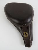 A Japanese Officers Nambu Type 14 service pistol holster.