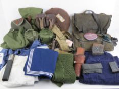 A quantity of assorted militaria including; two Yugoslavian MG53 magazines,