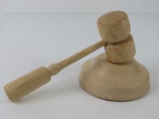 The Royal Antediluvian Order of Buffaloes (RAOB); a ceremonial gavel and block.