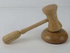 The Royal Antediluvian Order of Buffaloes (RAOB); a ceremonial gavel and block.