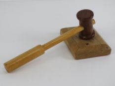 The Royal Antediluvian Order of Buffaloes (RAOB); ceremonial gavel and block.