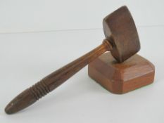 The Royal Antediluvian Order of Buffaloes (RAOB); ceremonial gavel and block.