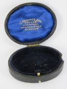 Masonic; a late 19th / early 20th century fitted leather case by G.