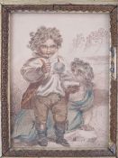 Print; early Georgian cartoon depicting