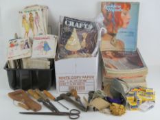 A quantity of assorted vintage upholster