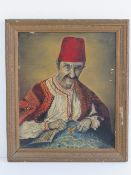 Oil on canvas on board; the honest carpe