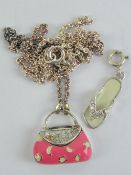 A 925 enamelled silver pendant in the fo