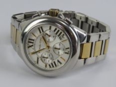 Michael Kors; a stainless steel wristwatch, MK-5653, on original strap with box, pouch and booklet,