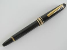 A Mont Blanc Meisterstuck fountain pen having 4810 14ct gold Mont Blanc nib.