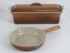 A Lecreuset No16 small frying pan, 16cm dia,