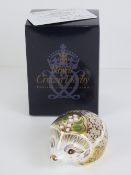 Royal Crown Derby Paperweight; a Signature Edition Goviers of Sidmouth 1211/1500 'Snowberry',