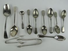 A HM silver serving spoon,