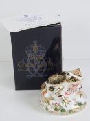 Royal Crown Derby Paperweight; Exclusive Edition No 3647/4500 'Old Imari Frog',