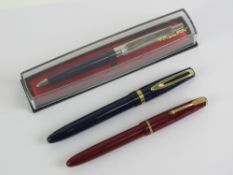A vintage Waterman's fountain pen having 15ct gold nib, self filler lever a/f.