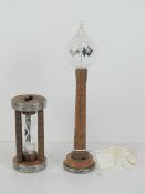 A Crookes Radiometer (spins when exposed to light) standing 27cm high.