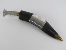 A Kukri presented by Lt Col M.M.