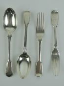 A pair of HM silver tablespoons each hallmarked London 1882 with makers mark GA,