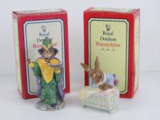 Two Royal Doulton Bunnykins figures, each with original box,