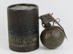 An inert US Military Vietnam Wra M67 'Ba