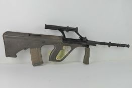 A deactivated Steyr AUG 5.56mm Assault R