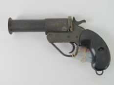 A deactivated British No. 1 Mk5 flare pi