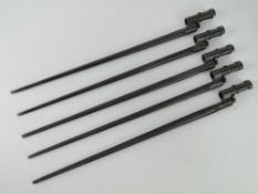 Five Mosin Nagant bayonets.