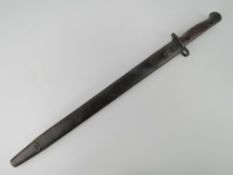 A 1907 pattern SMLE bayonet, dated July