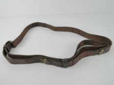 An M1 Garand leather sling.