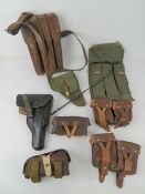 A quantity of assorted gun pouches and h