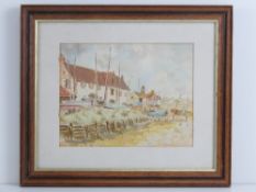 Watercolour; seaside scene Burnham Overy