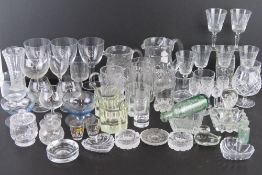 A quantity of assorted glassware includi