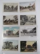 A quantity of vintage postcards and phot