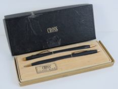 A Cross Classic Black ballpoint pen and