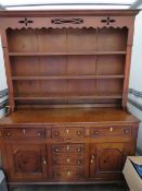 A fine Oak Georgian dresser base having