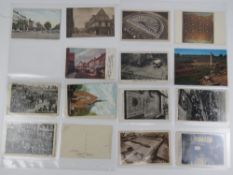 A quantity of vintage postcards and phot