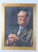 Watercolour; a superb portrait study of