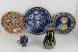 A quantity of brightly coloured decorati