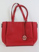 A red ladies tote bag 4
