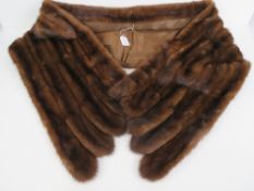 A vintage fur stole, 11 1/2