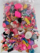 An extensive collection of Barbie and Sindy accessories including companion set, brushes,
