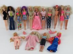A quantity of assorted Sindy and Barbie dolls, one having jointed elbows and knees,