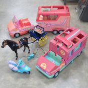 Sindy's moped together with a snowmobile,