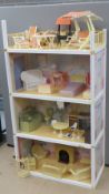 Sindy's 'Dream House' containing a quantity of assorted Sindy furniture inc fireplace,