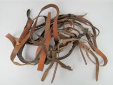 Ten WWII PPSH-41 leather slings.